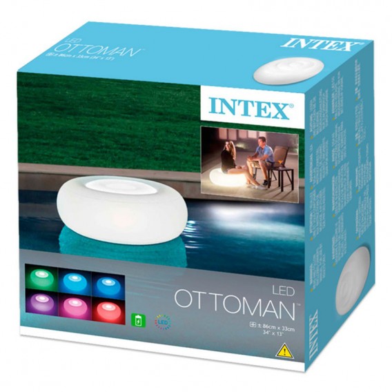 Asiento LED Ottoman Intex 68697