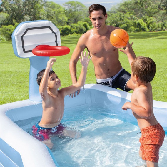 Piscina hinchable con canasta de baloncesto Intex 57183NP