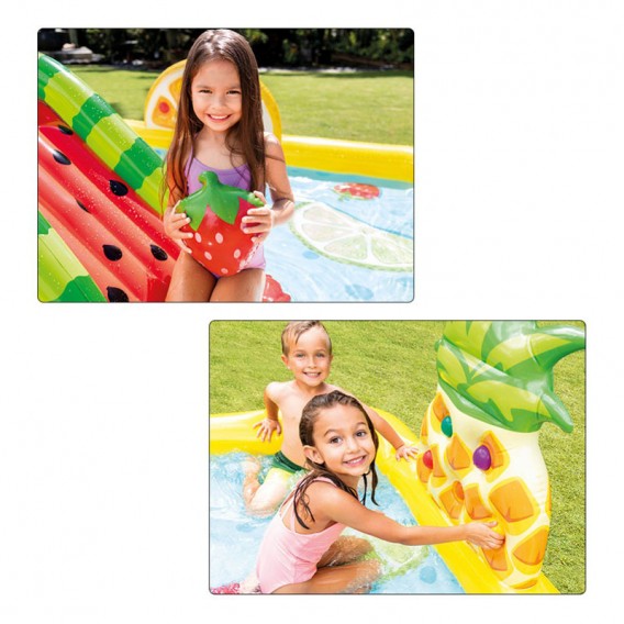 Centro de juegos hinchable Intex Fun 'N Fruity con tobogán 57158NP