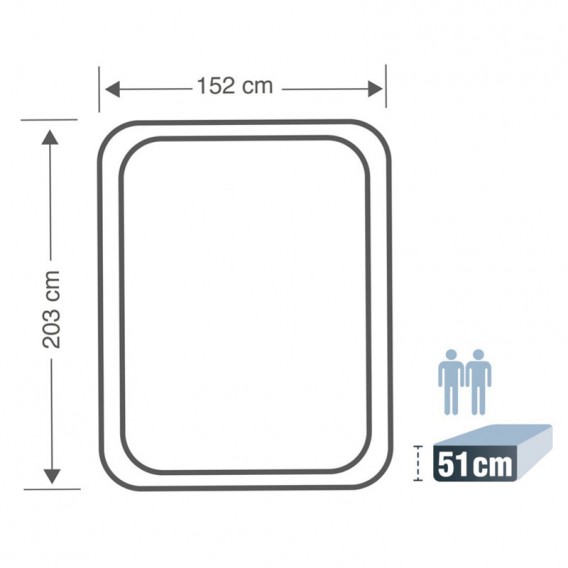 Cama hinchable Intex Thermalux doble 64478NP