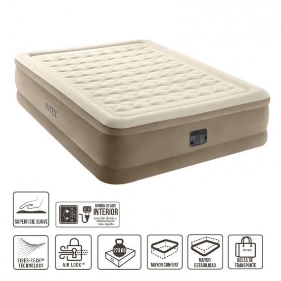 Cama hinchable Intex Ultra Plush doble 64428NP