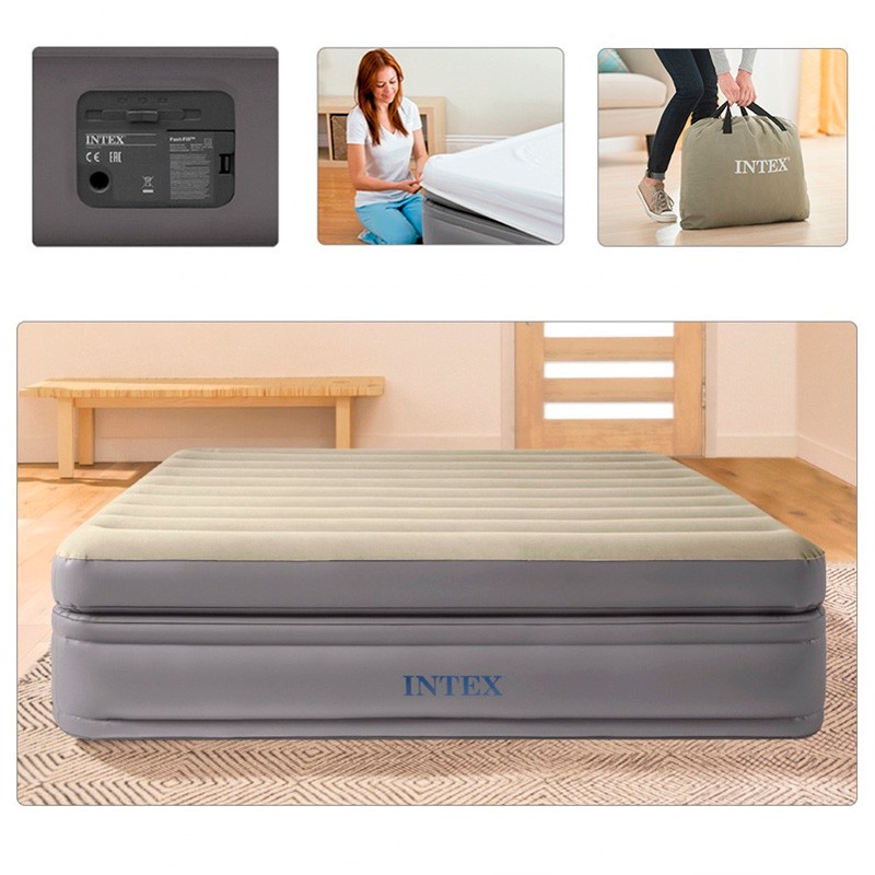 Cama Hinchable Intex Queen Prime Comfort Elevated 152 x 51 x 203 cm