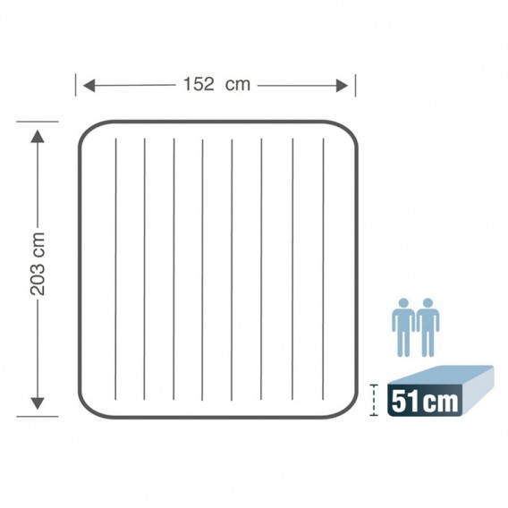 Cama hinchable Intex Prime Comfort Elevated doble 64164NP