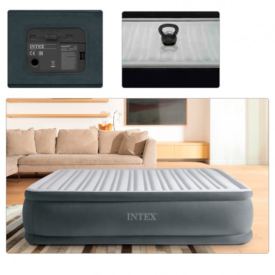 Cama hinchable Intex Comfort-Plush Dura Beam doble 67770NP