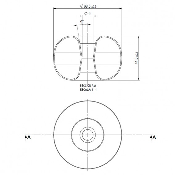  Dimensiones flotador Roma AstralPool