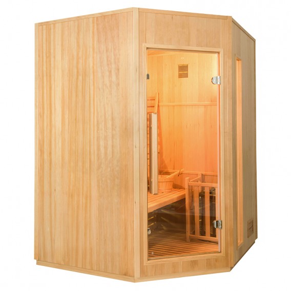 Sauna tradicional de vapor Zen rinconera 3-4 personas