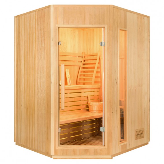 Sauna tradicional de vapor Zen rinconera 3-4 personas