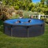 Piscina Gre Kea circular grafito KIT460GF