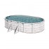 Piscina Gre Starpool ovalada imitación nórdica altura 132 cm