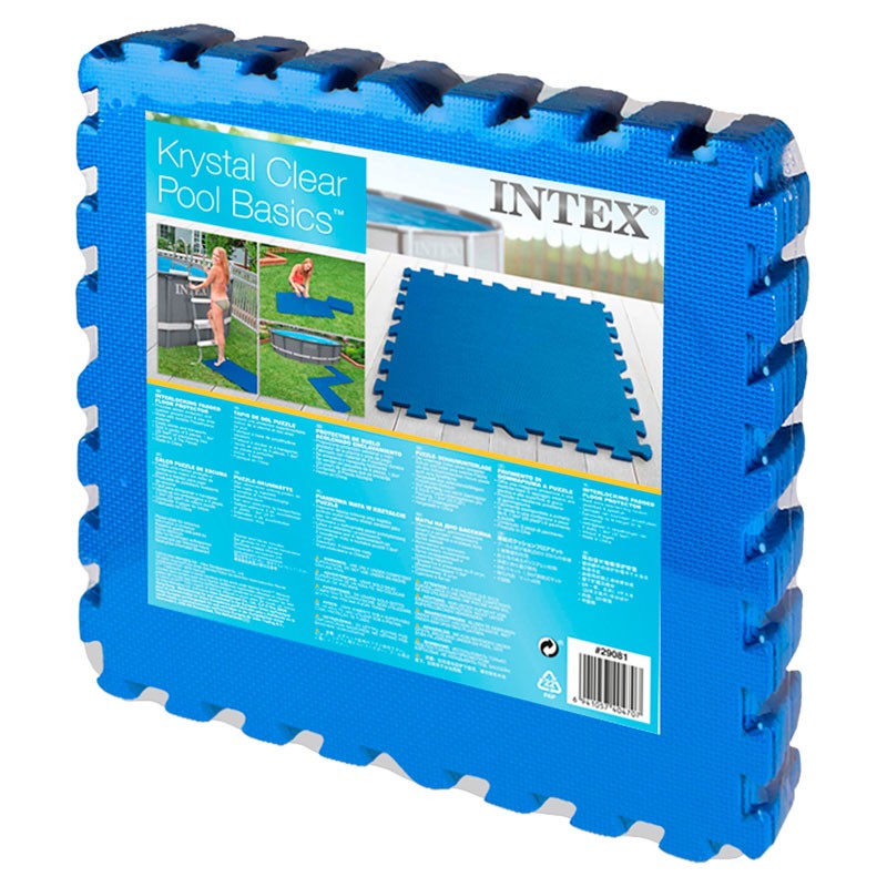 Protector suelo Intex para piscinas 50x50x1 cm 8 piezas