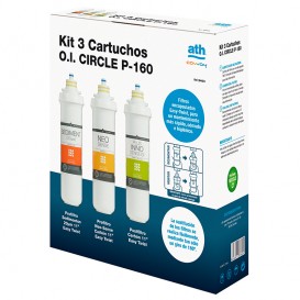 Kit 3 filtros ósmosis inversa Circle Coway