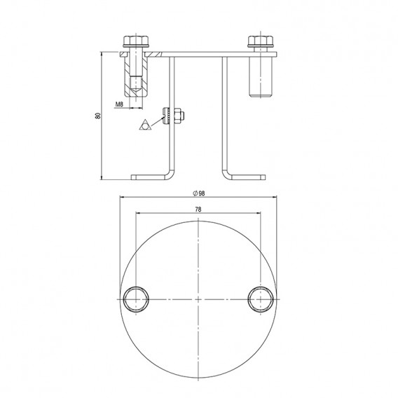 Dimensiones fijación equipotencial AstralPool 73318