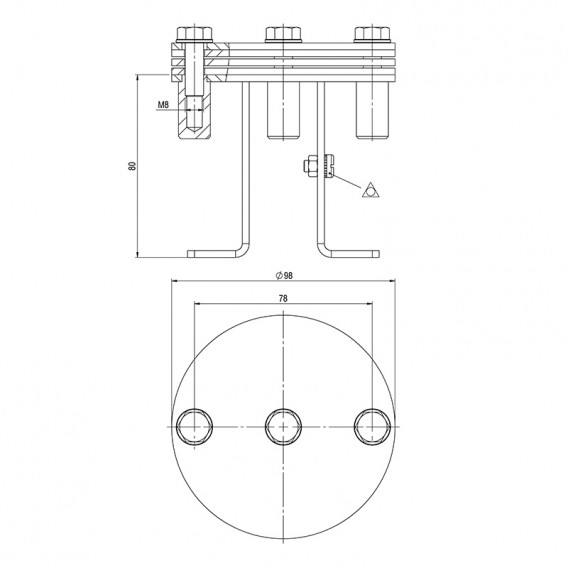 Dimensiones fijación equipotencial AstralPool 73319