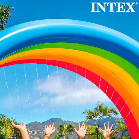 Arcoíris gigante hinchable Intex con rociador 56597NP