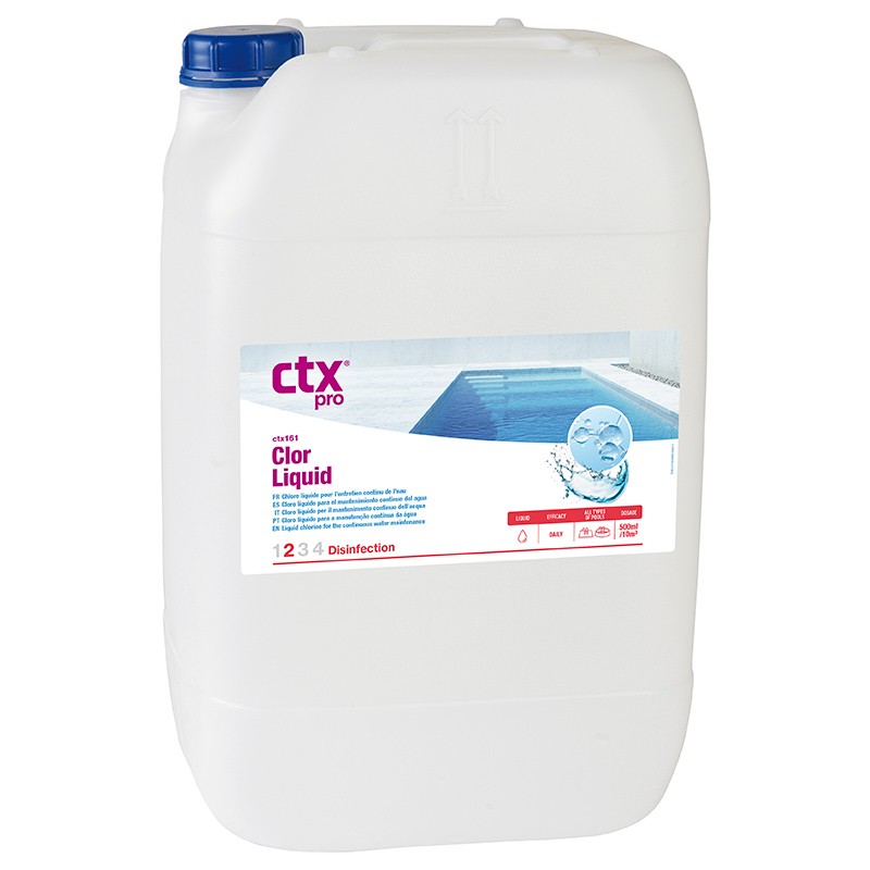 Cloro líquido para piscinas 20 litros CTX-161 | Poolaria