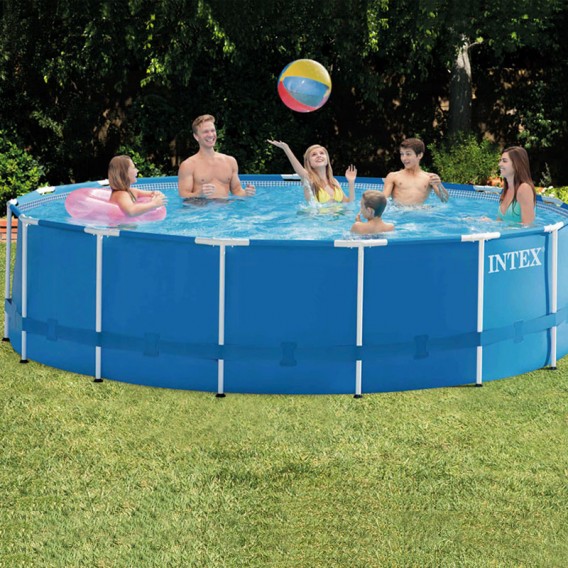 Piscina Intex Metal Frame 457x122 con depuradora 28242NP