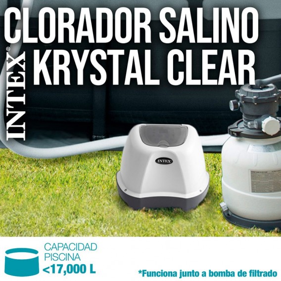 Clorador salino Intex Krystal Clear 17m³ 26664