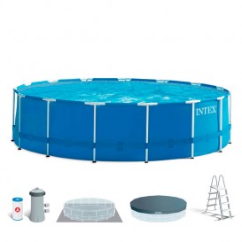 Piscina Intex Metal Frame 457x122 con depuradora 28242NP