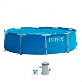 Piscina Intex Metal Frame 305x76 con depuradora 28202NP