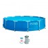 Piscina Intex Metal Frame 366x76 con depuradora 28212NP