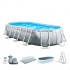 Piscina Intex Prisma Frame Oval 503x274x122 dep. cartucho 26796NP