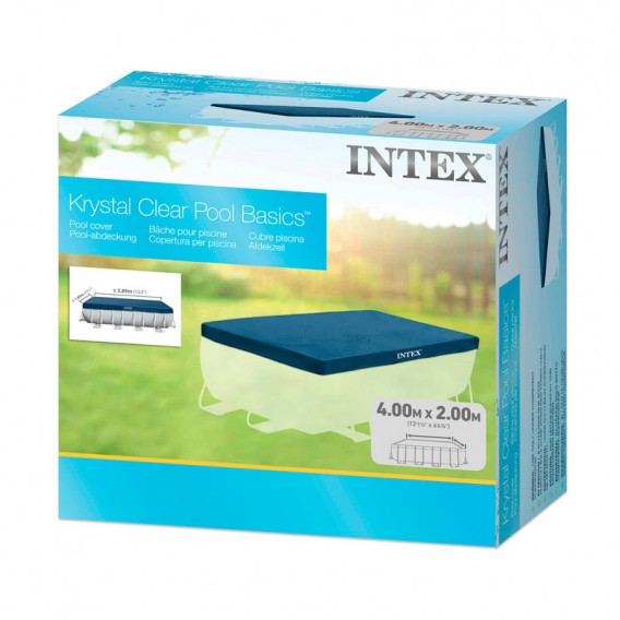 Cobertor piscina rectangular Intex Prism Frame 400x200