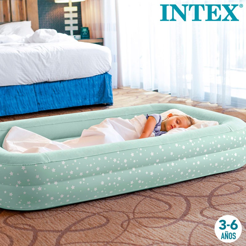 Colchón hinchable Intex 66810 cama niños individual camping portátil