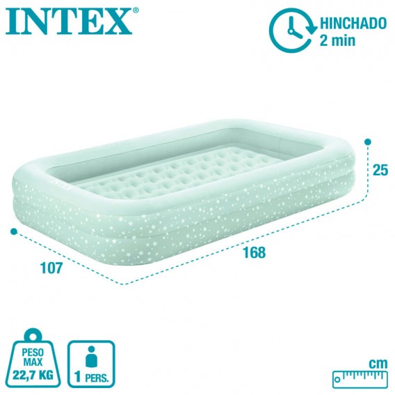 Cama hinchable de viaje para niños Intex 66810NP