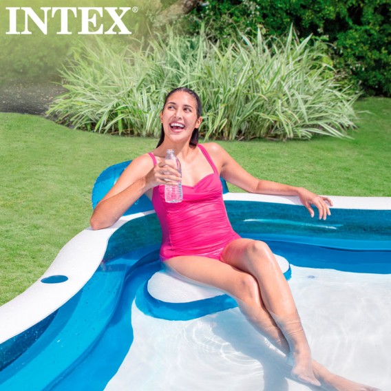 Piscina hinchable con asientos Intex 229x229x66 56475NP