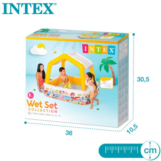 Piscina hinchable Intex Sun Shade con toldo 57470NP