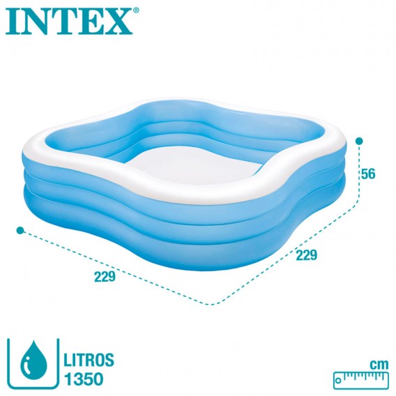 Piscina hinchable familiar Intex 229x229x56 57495NP