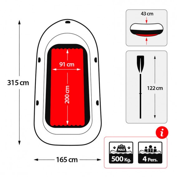 Bote hinchable Intex Excursion 4 68324NP