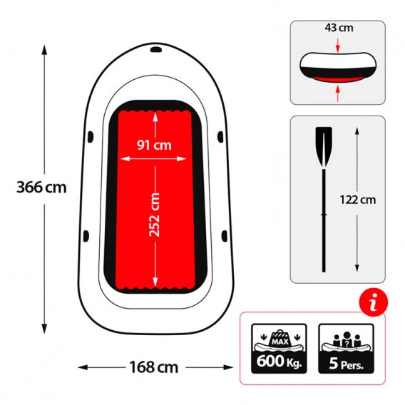 Bote hinchable Intex Excursion 5 68325NP