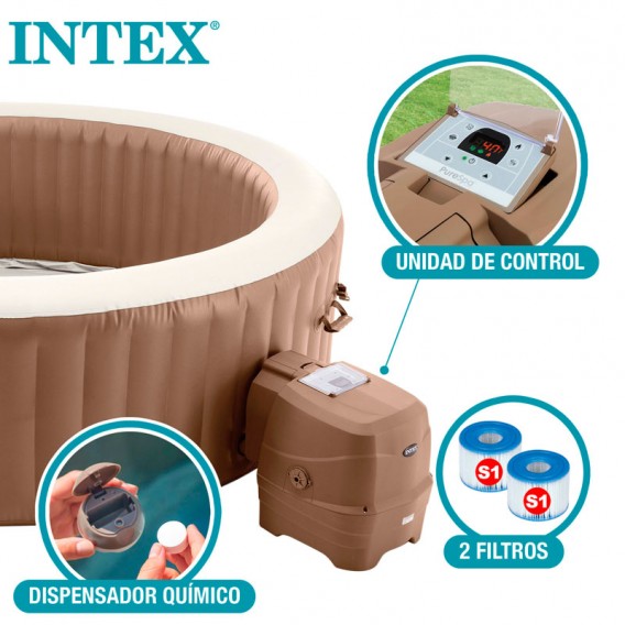 Spa hinchable Intex PureSpa Bubble Massage 8p 28412EX