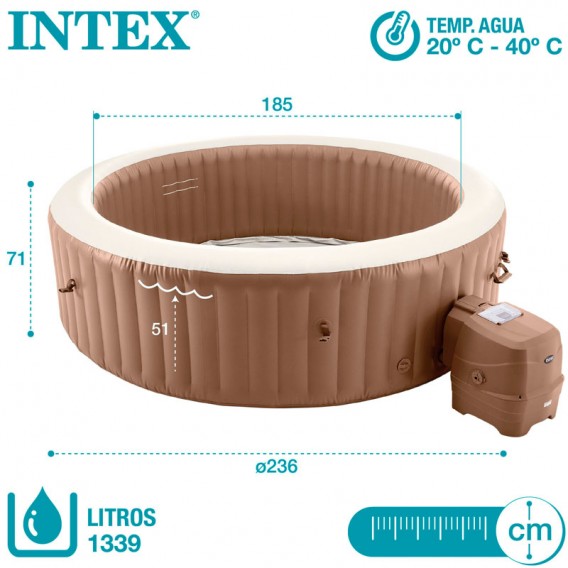 Spa hinchable Intex PureSpa Bubble Massage 8p 28412EX