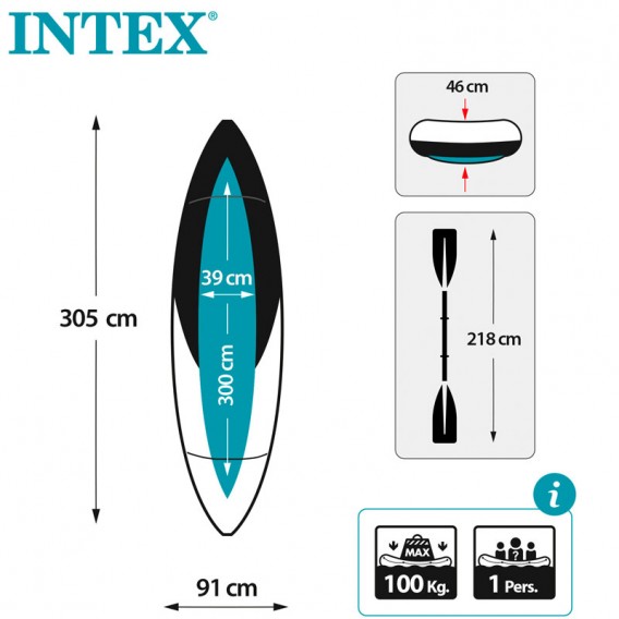 Kayak Intex Excursion Pro K1 68303NP