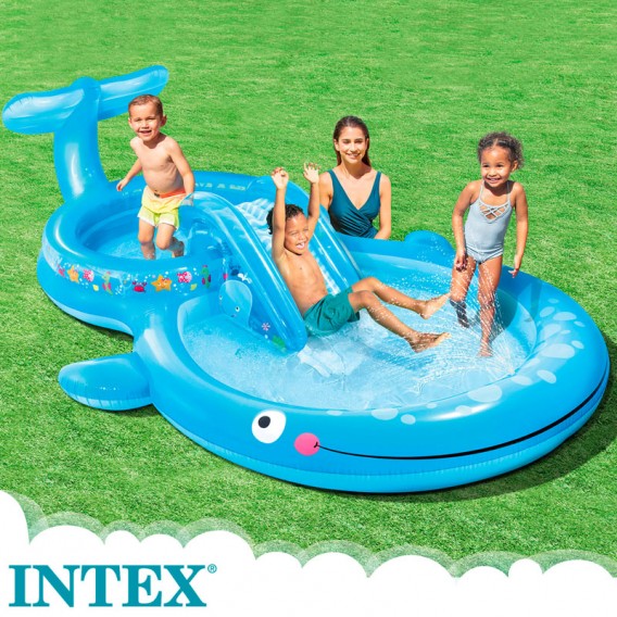 Centro de juegos hinchable Ballena Intex 57176NP