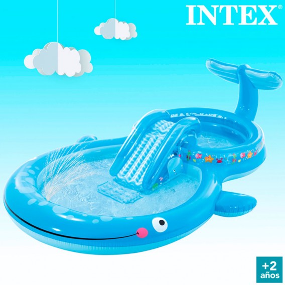 Centro de juegos hinchable Ballena Intex 57176NP