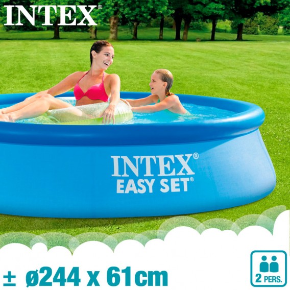 Piscina Intex autoportante Easy Set 244x61 con depuradora 28108NP