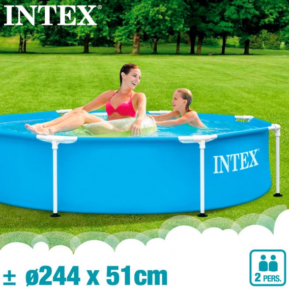 Piscina Intex Metal Frame 244x51 28205NP