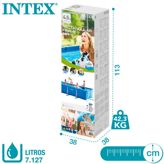 Piscina Intex Small Frame 450x220x84 con depuradora 28274NP