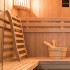 Espaldera ergonómica para sauna