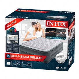 Cama hinchable Intex Comfort-Plush High Rise Dura Beam doble 64418