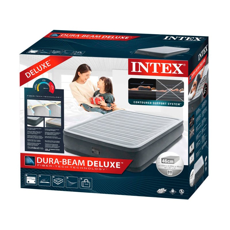 Cama Hinchable Intex Foam Top Bed Fiber Tech 2 personas - 64468 
