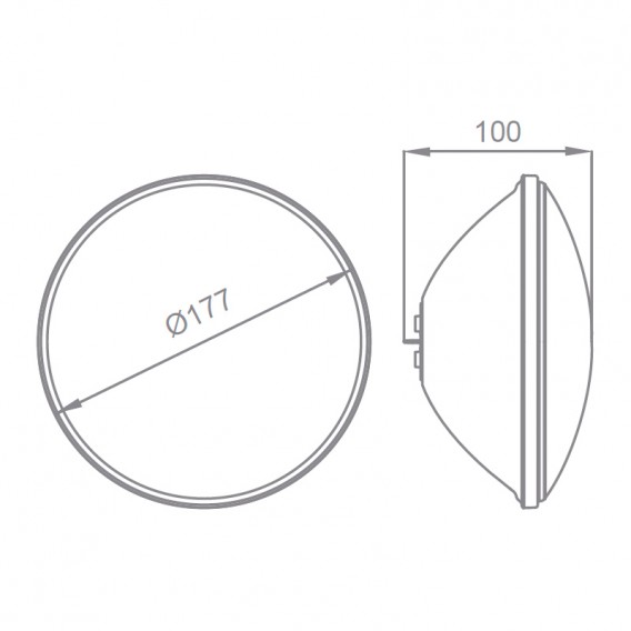 Dimensiones lámpara LED PAR56 LumiPlus Essential AstralPool