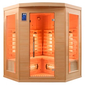 Sauna infrarrojos Apollon Quartz rinconera 3-4 personas