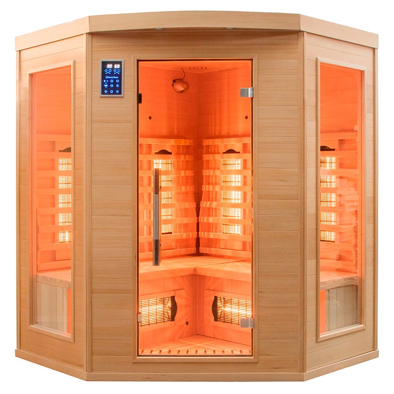 Sauna infrarrojos Apollon Quartz rinconera 3-4 personas