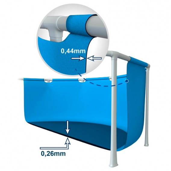 Piscina Intex Metal Frame con toldo 183x38 28209NP