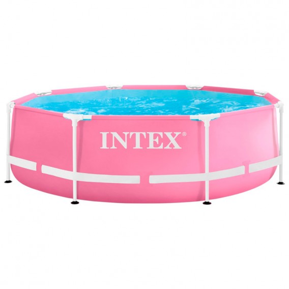 Piscina Intex Metal Frame rosa 244x76 28290NP