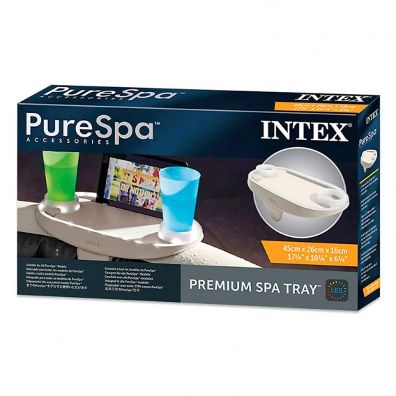 Bandeja Premium spa con LED Intex 28520